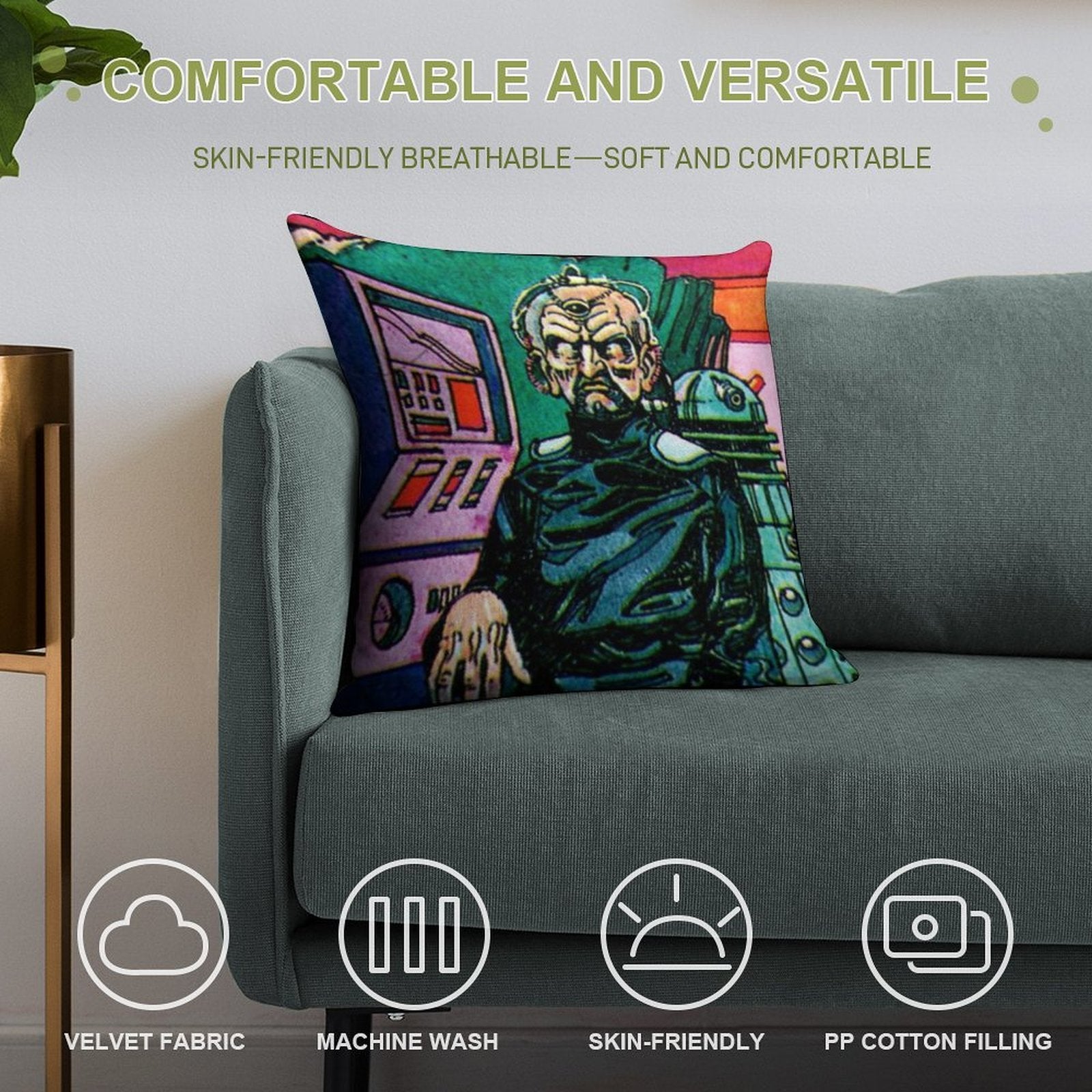 DAVROS Soft Easy Maintenance Throw Pillow