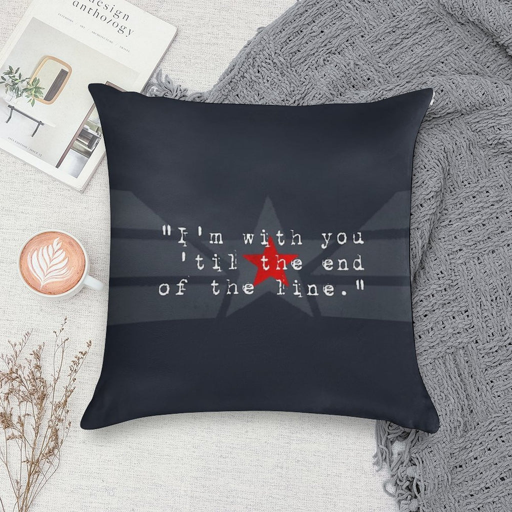 Cap & Bucky Soft Ultra-Soft Texture Throw Pillow