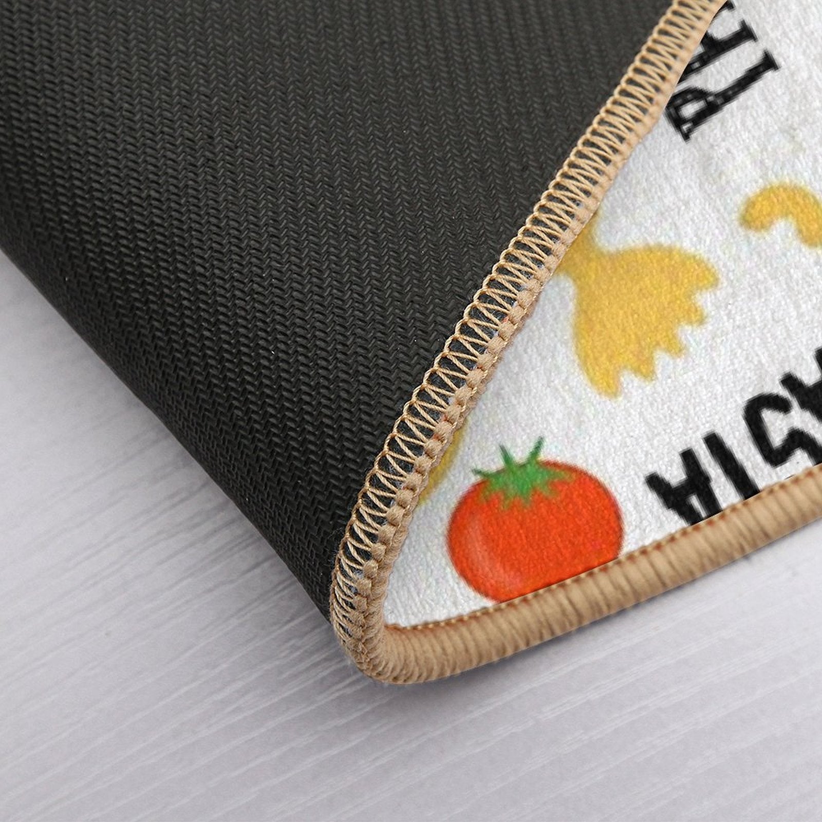 Pasta Macaroni Tomato Italy Italian  Anti-Trip Bath Mat