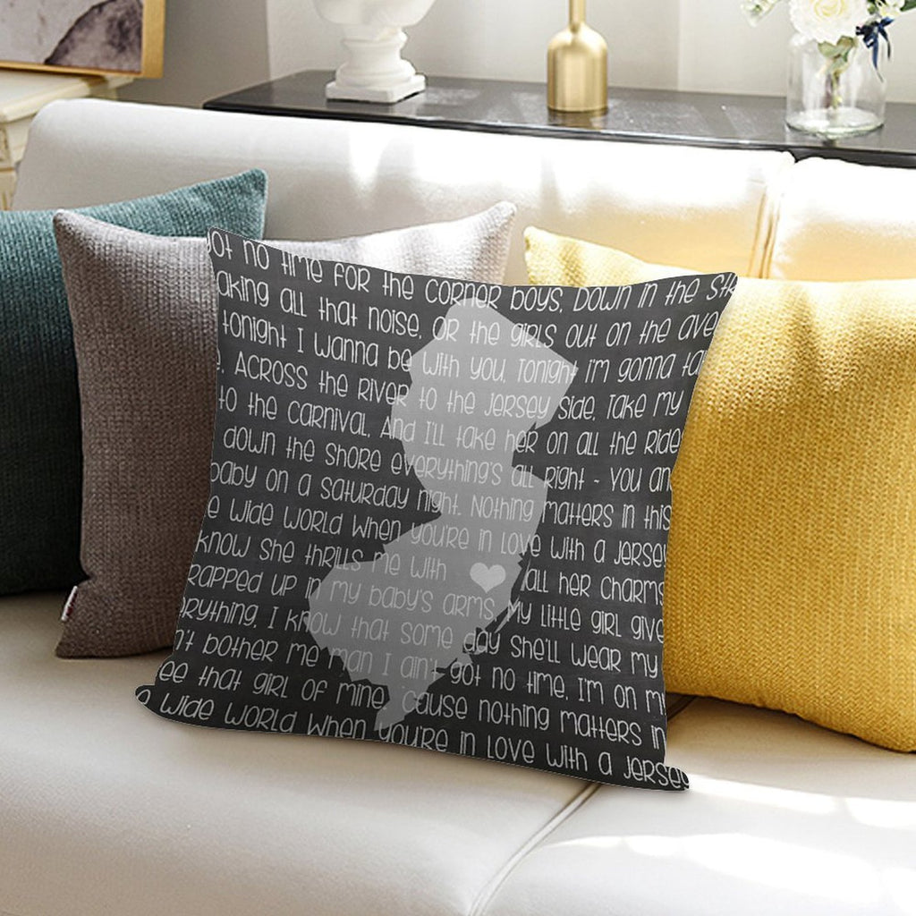 Jersey Girl Soft Reinforced Edging Throw Pillow