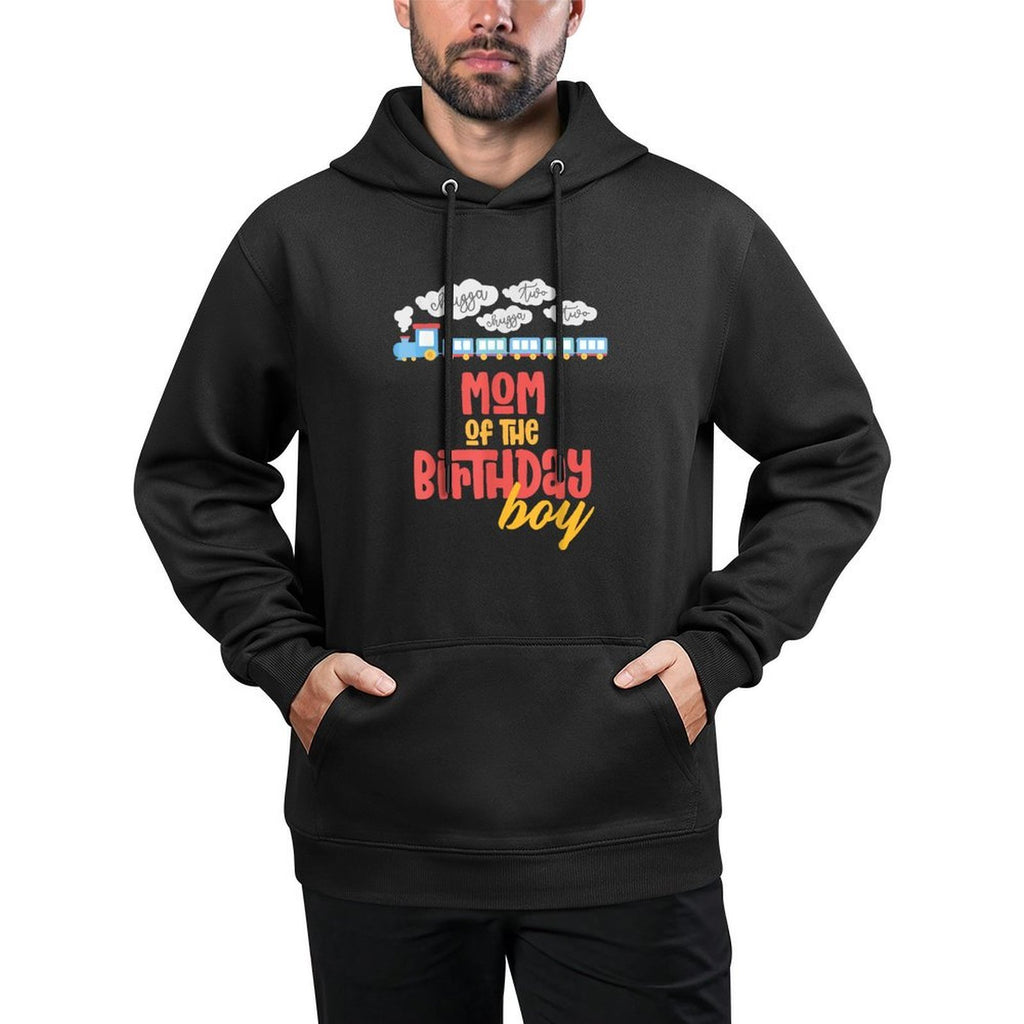 Mom Birthday Boy Train I'm 2 Two Yr Old Chugga Engine Machine Washable Hoodie