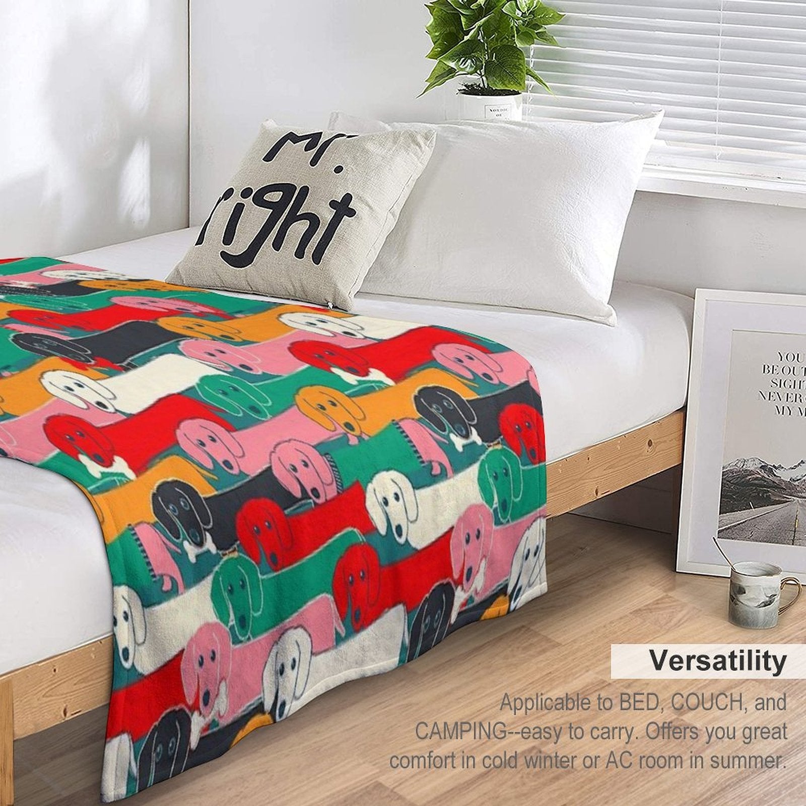 Dogs Pattern All-season Throw Blanket