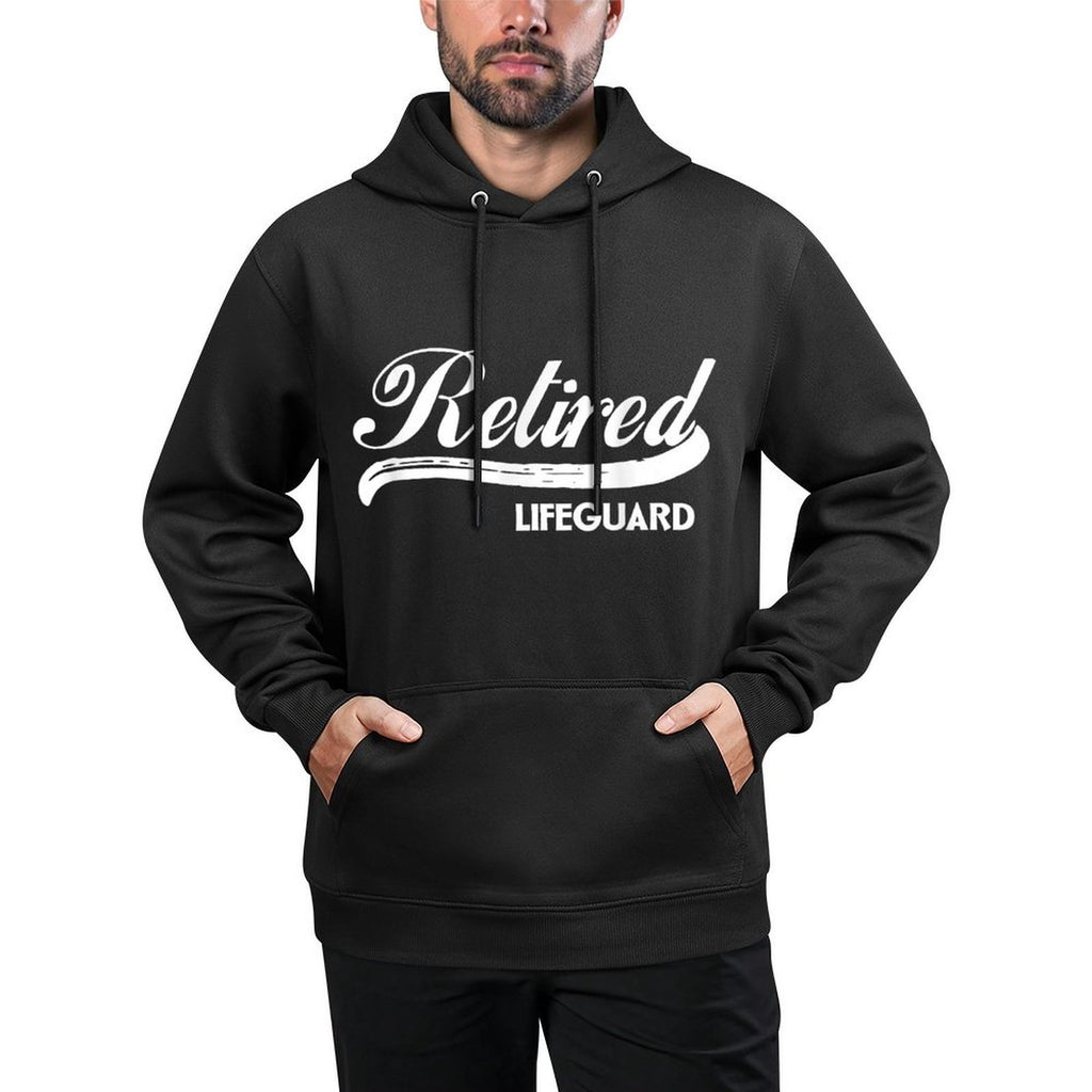 Retired Lifeguard Funny Retirement Party Gift Summer Relaxed Fit Hoodie