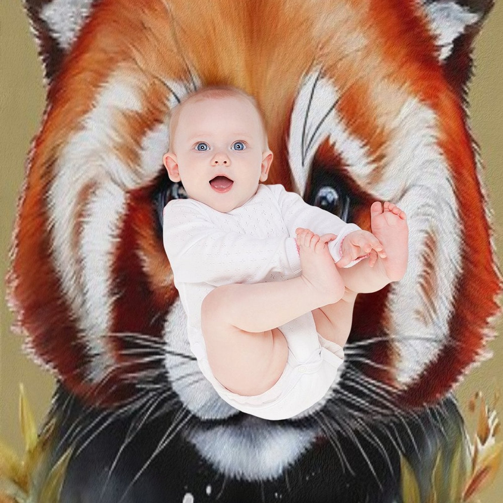 Red Panda - MY ZOO Collection Travel-friendly Throw Blanket