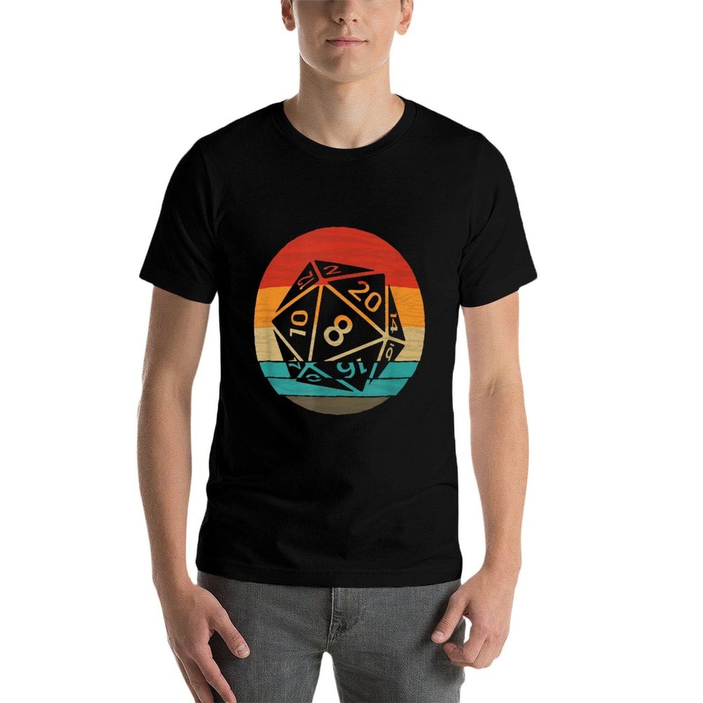 20 Sided Dice Retro Style Vintage Comfortable T-Shirt