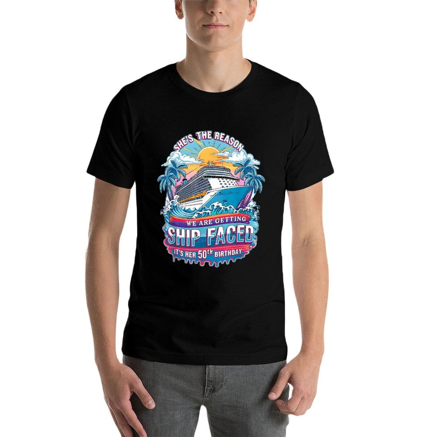 The Reason We Are Getting Ship Faced It's My 50th Birthday  Relaxed-fit T-Shirt