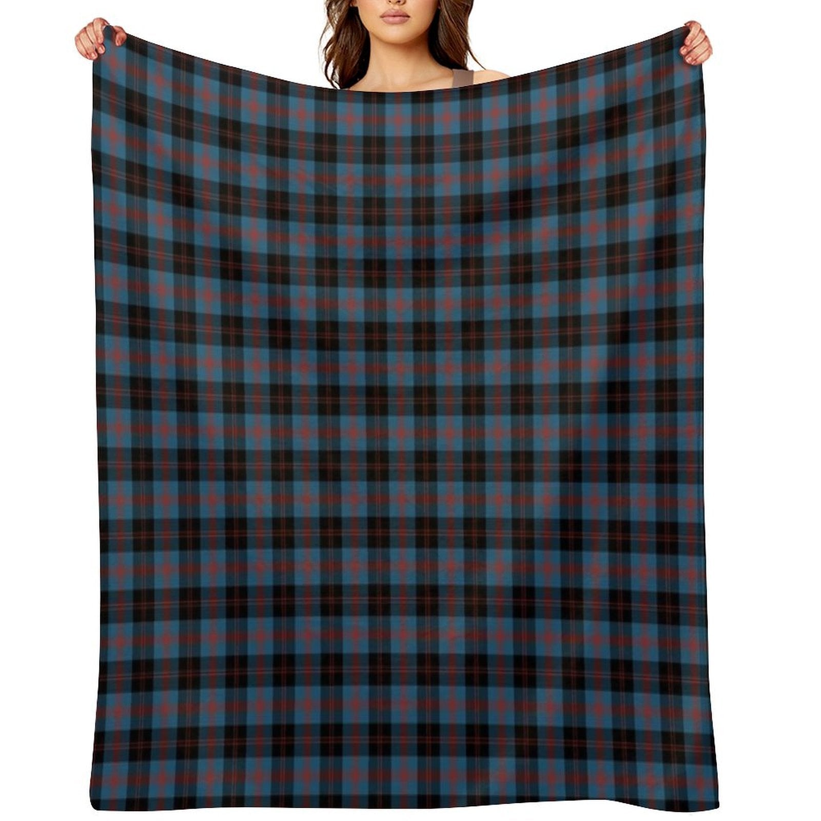 Angus Scotland District Tartan Easy Care Throw Blanket