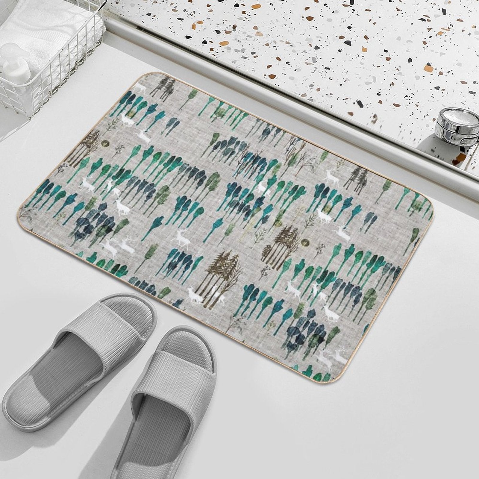 Deep Forest  Long-Lasting Bath Mat