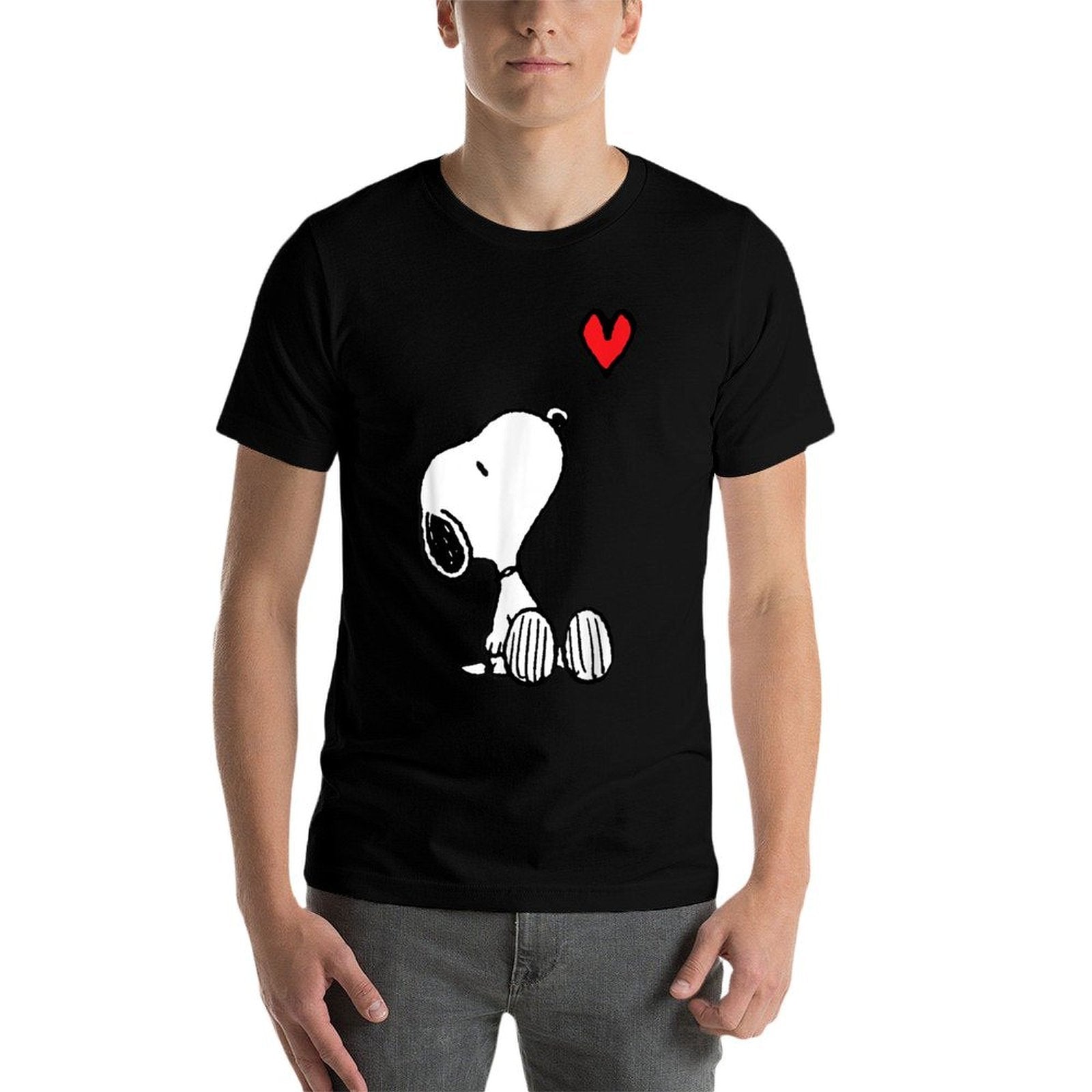 Peanuts Heart Sitting Snoopy  Classic T-Shirt