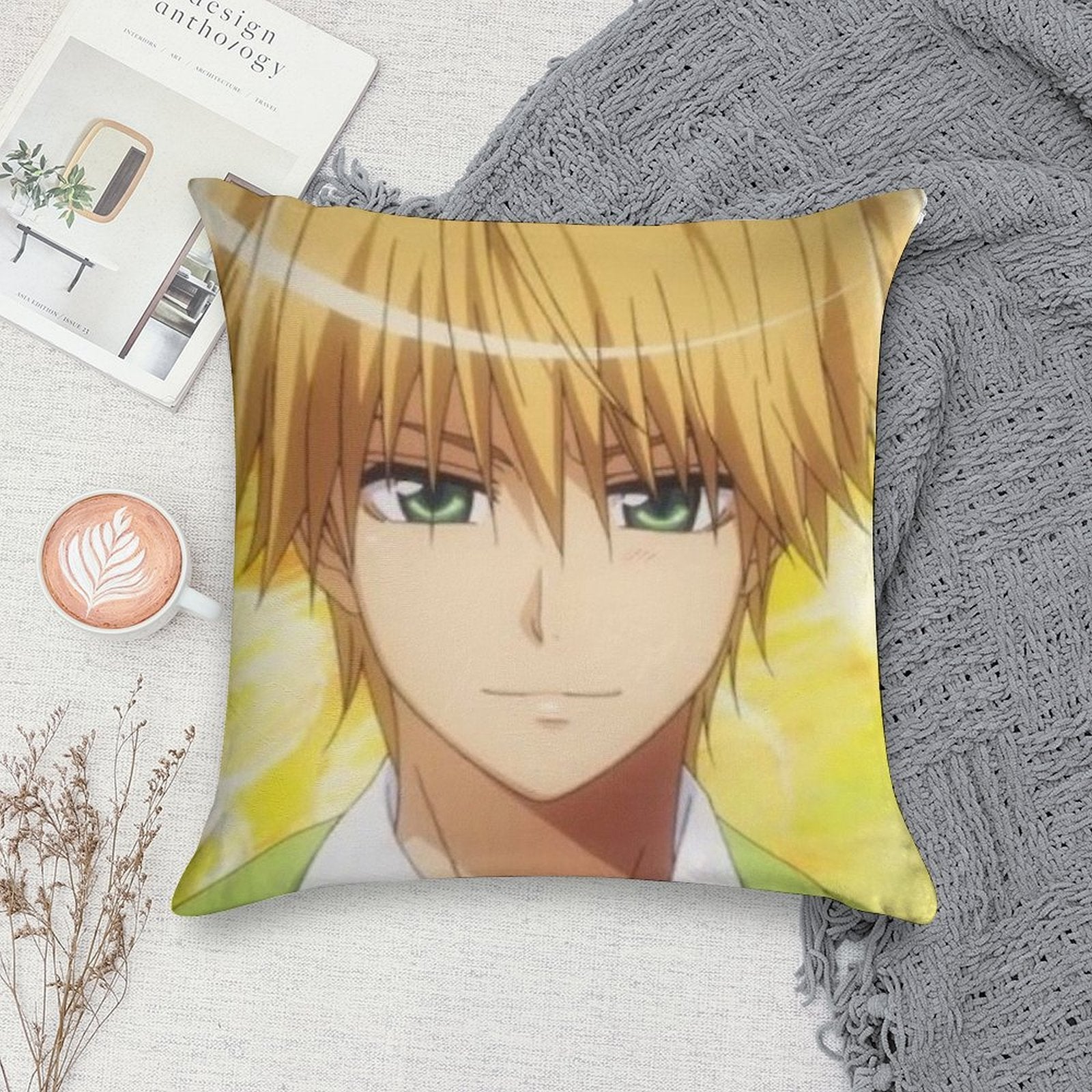 Usui Takumi Soft Luxury Feel Throw Pillow