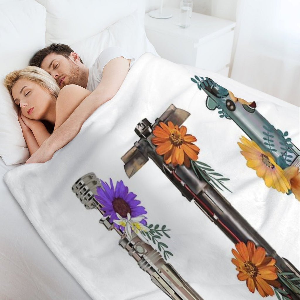 Lightsaber Flower Collection All-season Throw Blanket