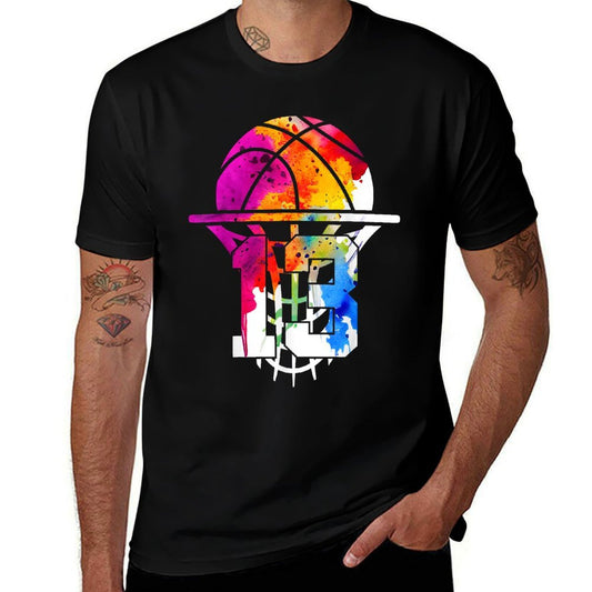 13 YEARS BASKETBALL 13TH BIRTHDAY  Vintage-inspired T-Shirt