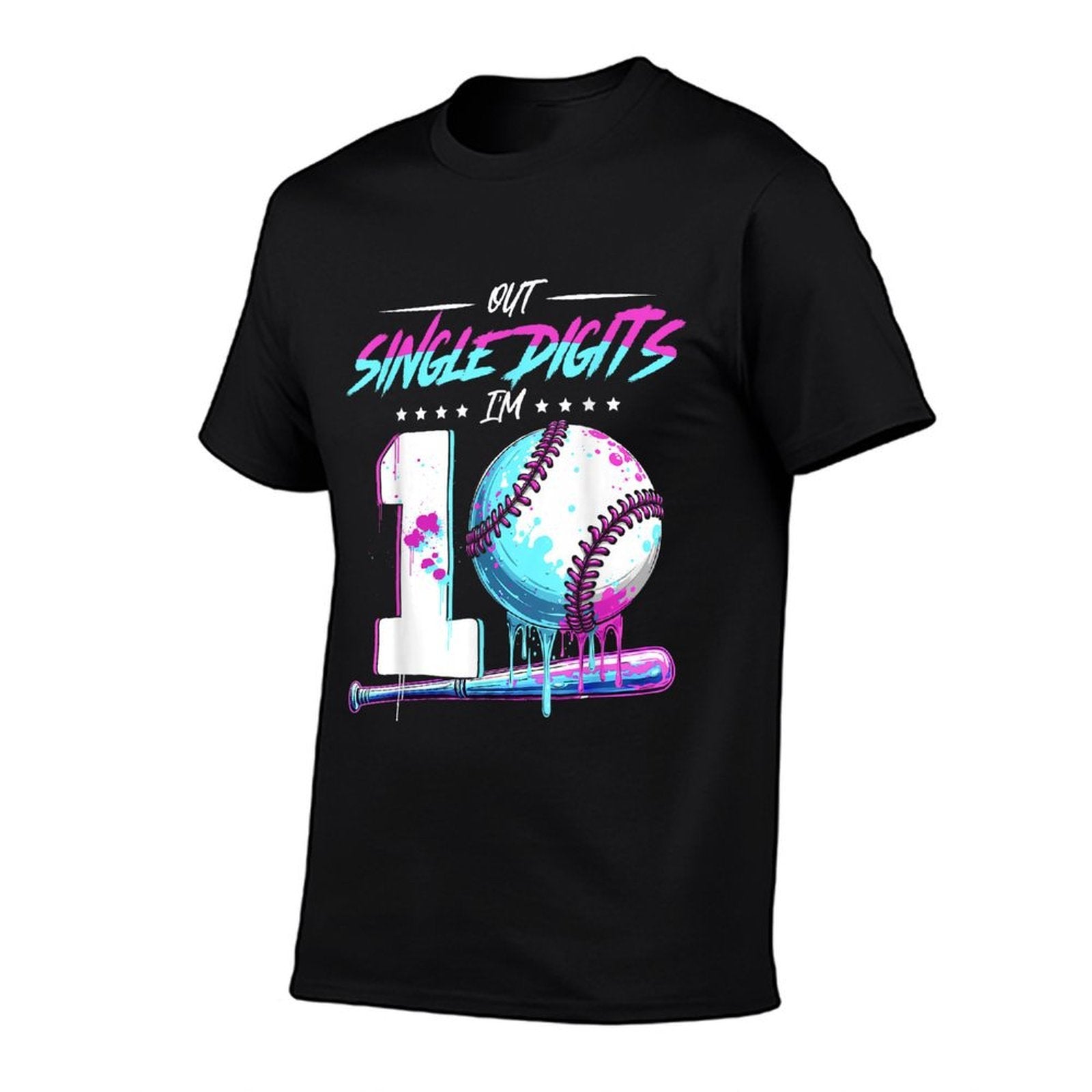 Baseball 10 Years Old Birthday Double Digits 10 Birthday Boy  Versatile T-Shirt