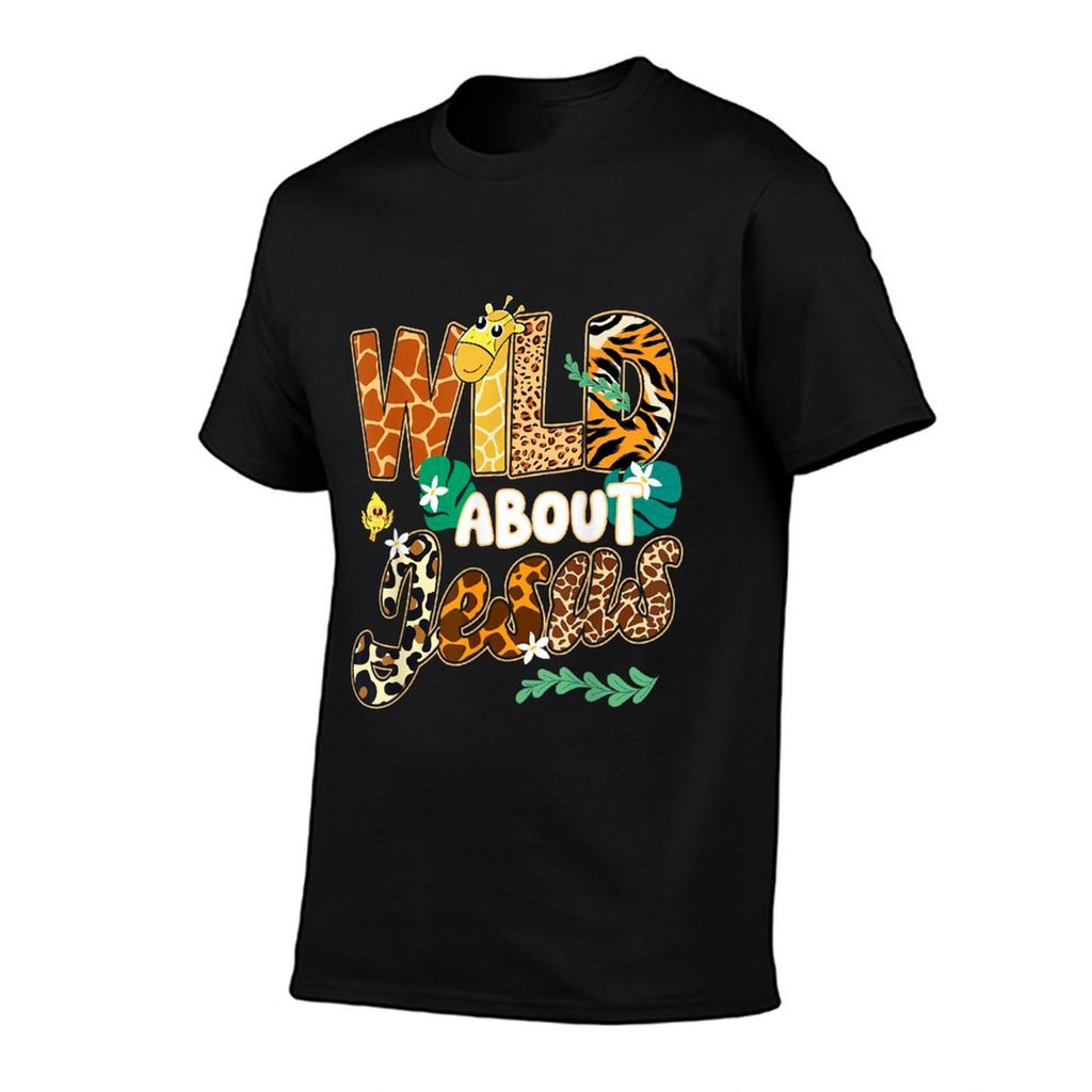 Wild About Jesus Christian Believer Leopard Zebra Print Kids  Affordable Price T-Shirt