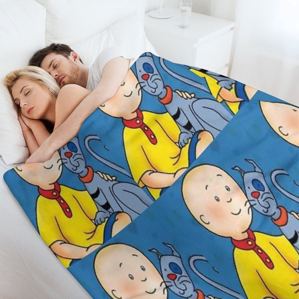 Caillou D Machine-washable Throw Blanket