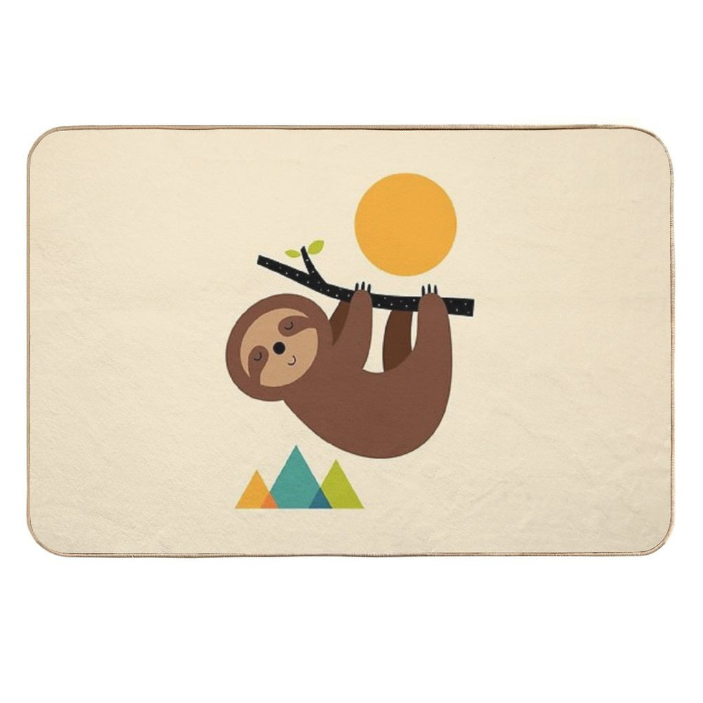 Keep Calm And Live Slow  Odorless Bath Mat