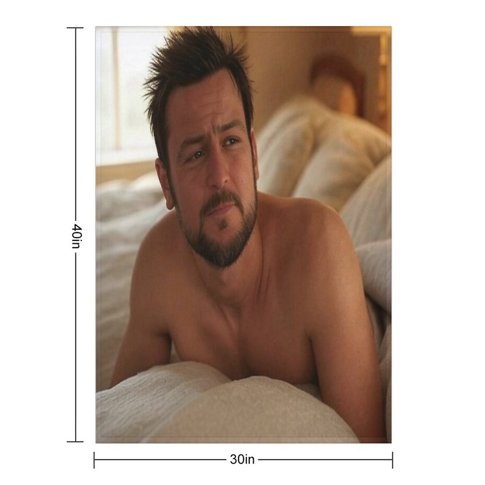 Tyler Hynes Machine-washable Throw Blanket