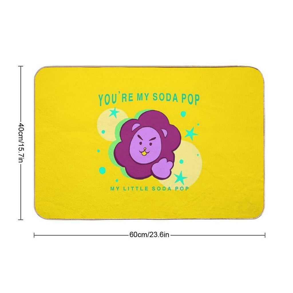 Soda Pop Collection Kpop Demon Hunters  Non-Slip Bath Mat