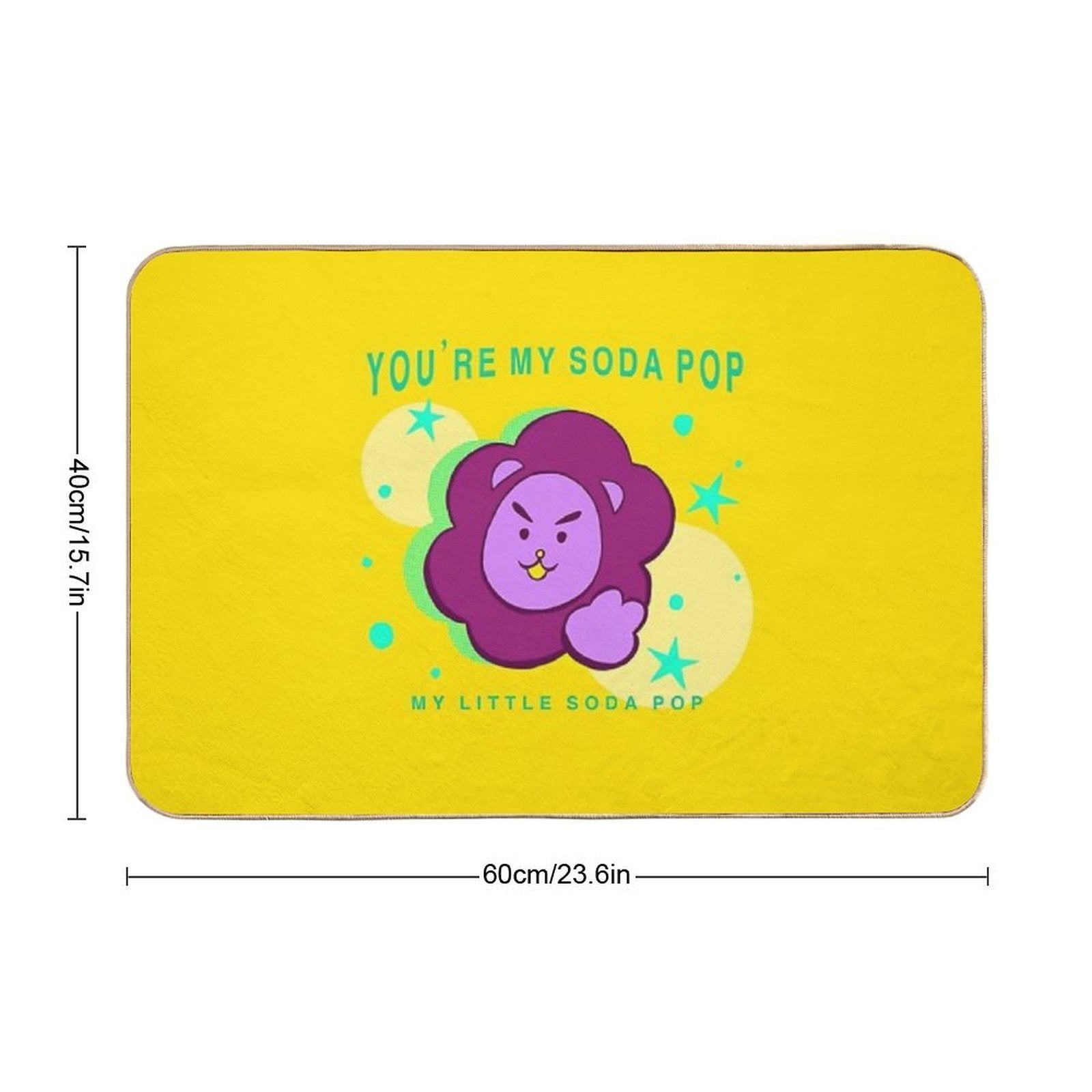 Soda Pop Collection Kpop Demon Hunters  Non-Slip Bath Mat