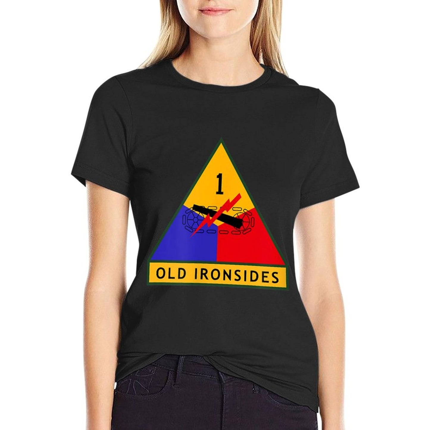 1st Armored Division Army WWII Old Ironsides  Odor-resistant T-Shirt