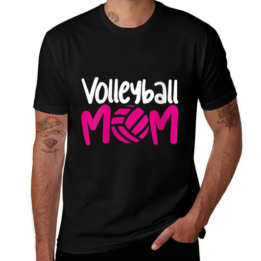 Womens Sporty Mom Daughter Mothers Day Volleyball Mom  Versatile T-Shirt