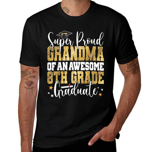 Super Proud GRANDMA of An Awesome 8th Grade Graduate 2023  Slim-fit Cut T-Shirt