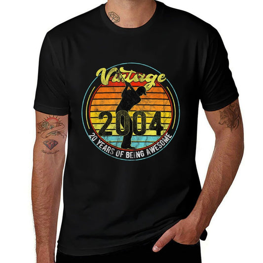 20 Year Old Gifts Vintage Golf Golfer 2004 20th Birthday  Summer-ready Fabric T-Shirt