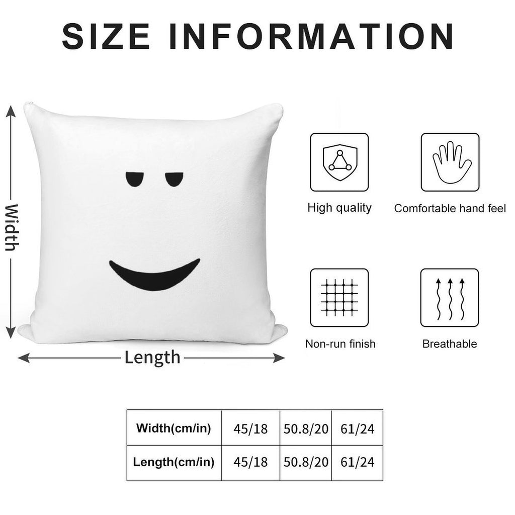 Chill Face Soft Warmth Comfort Throw Pillow