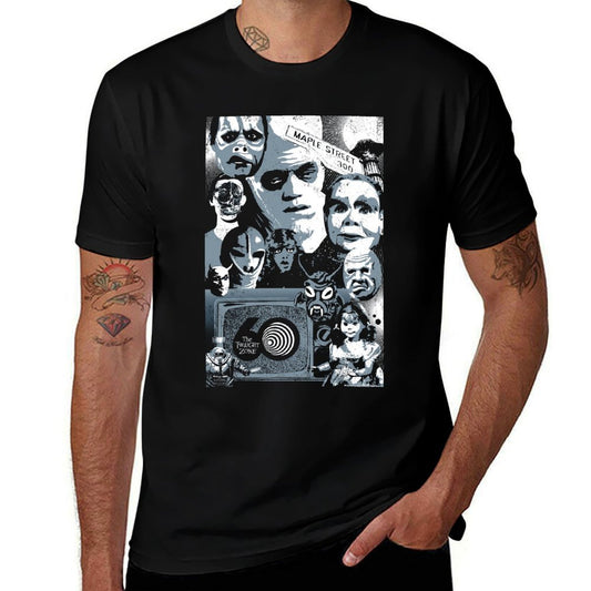 The Twilight Zone 60th Anniversary Maple Street Group Shot  Cotton T-Shirt