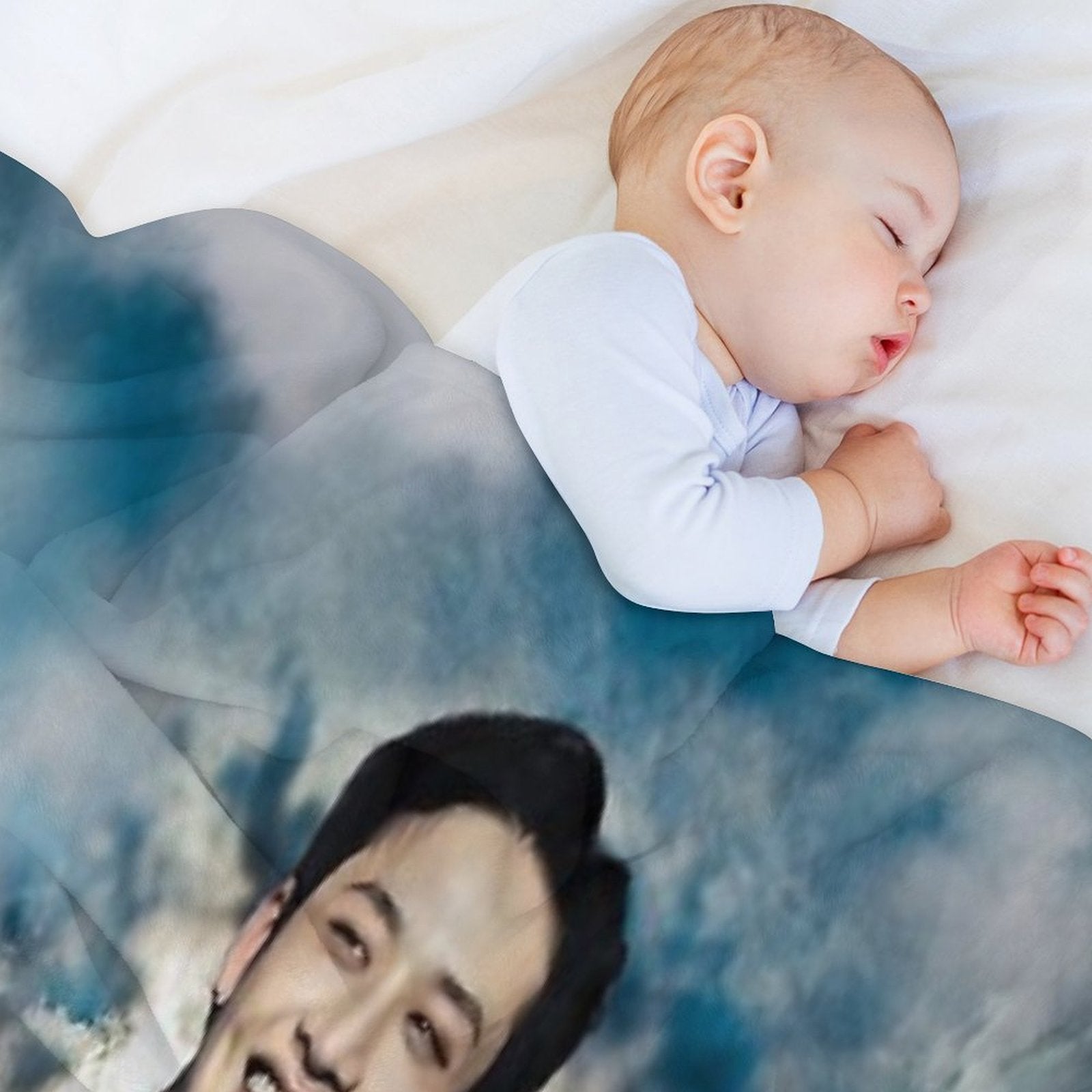 Bang Chan Smiling Cutely While Showing His Abs Versatility Throw Blanket