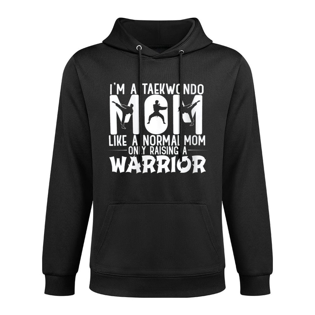 Womens Taekwondo Mom Like A Normal Mom Breathable Fabric Hoodie
