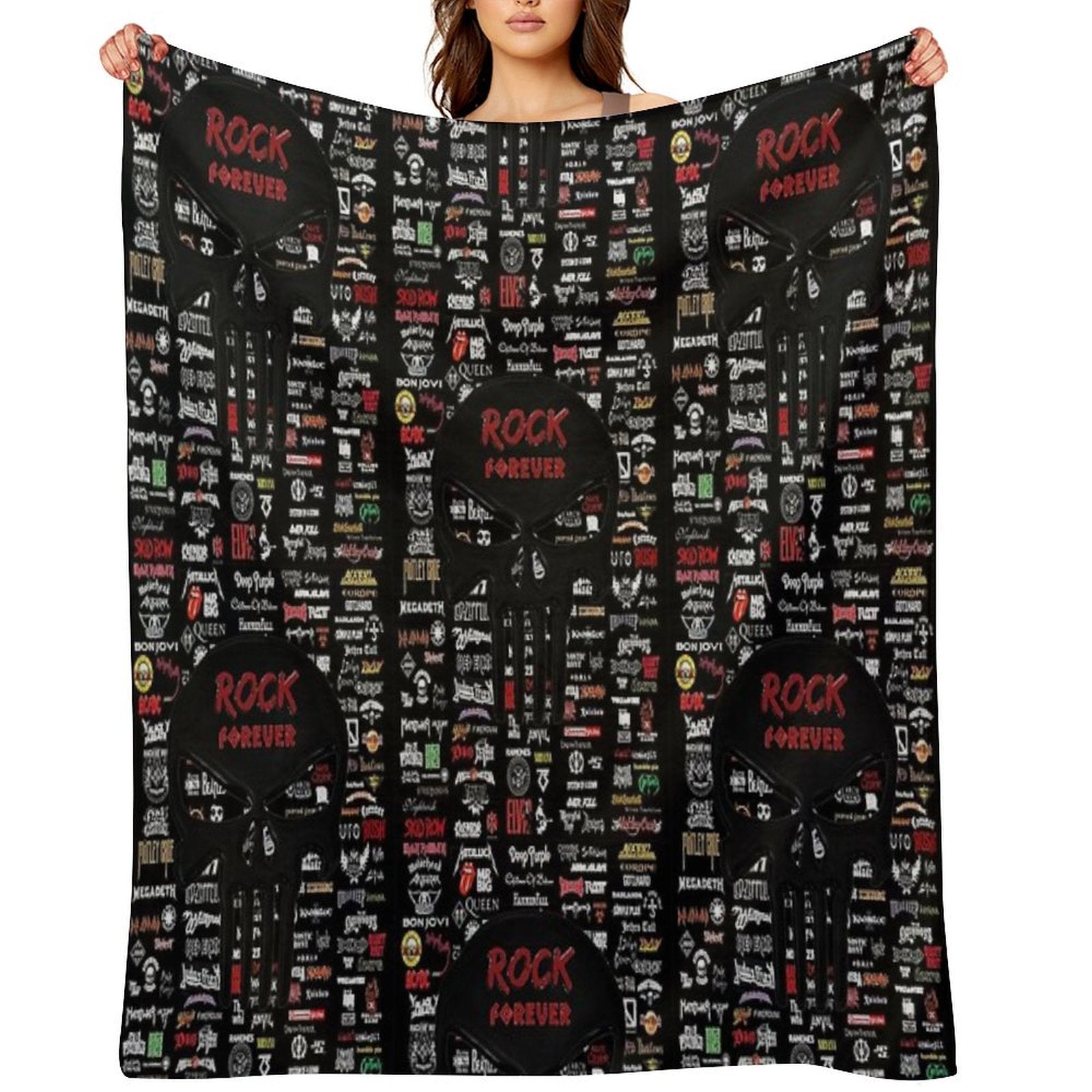 Rock Forever Quick-dry Throw Blanket