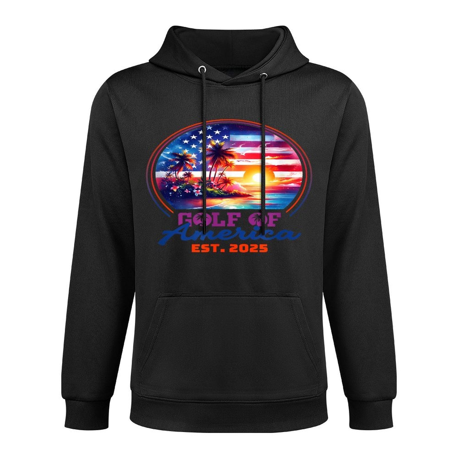 Funny USA America Shirt Gulf Of Us America Est 2025 Kangaroo Pocket Hoodie