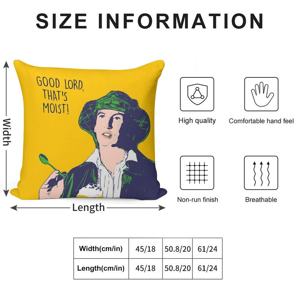 Miranda Hart - Moist  - Pop Art Edition Soft Style Accent Throw Pillow
