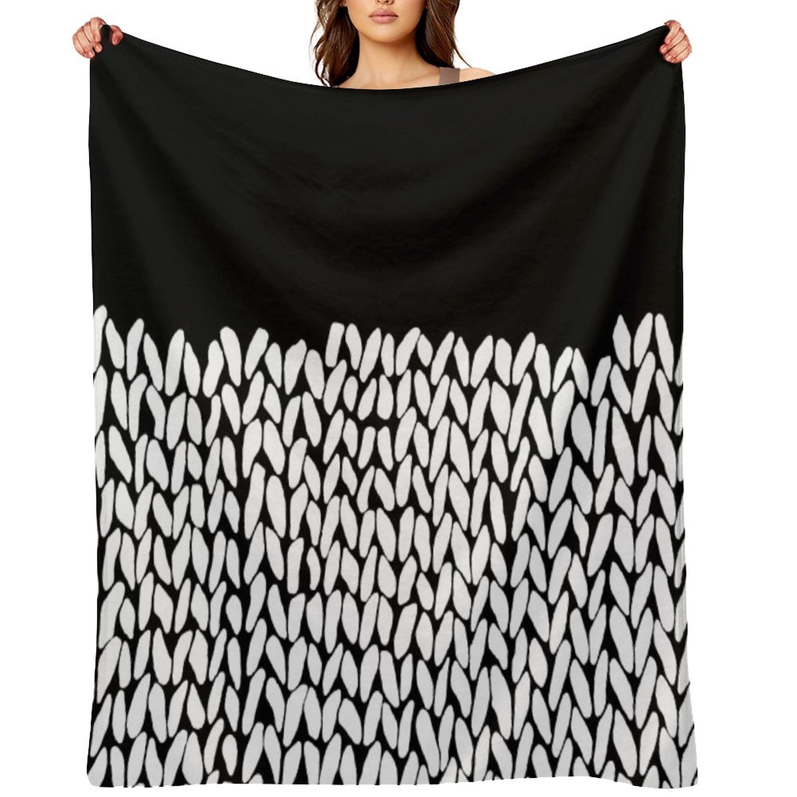 Half Knit Sustainable Throw Blanket