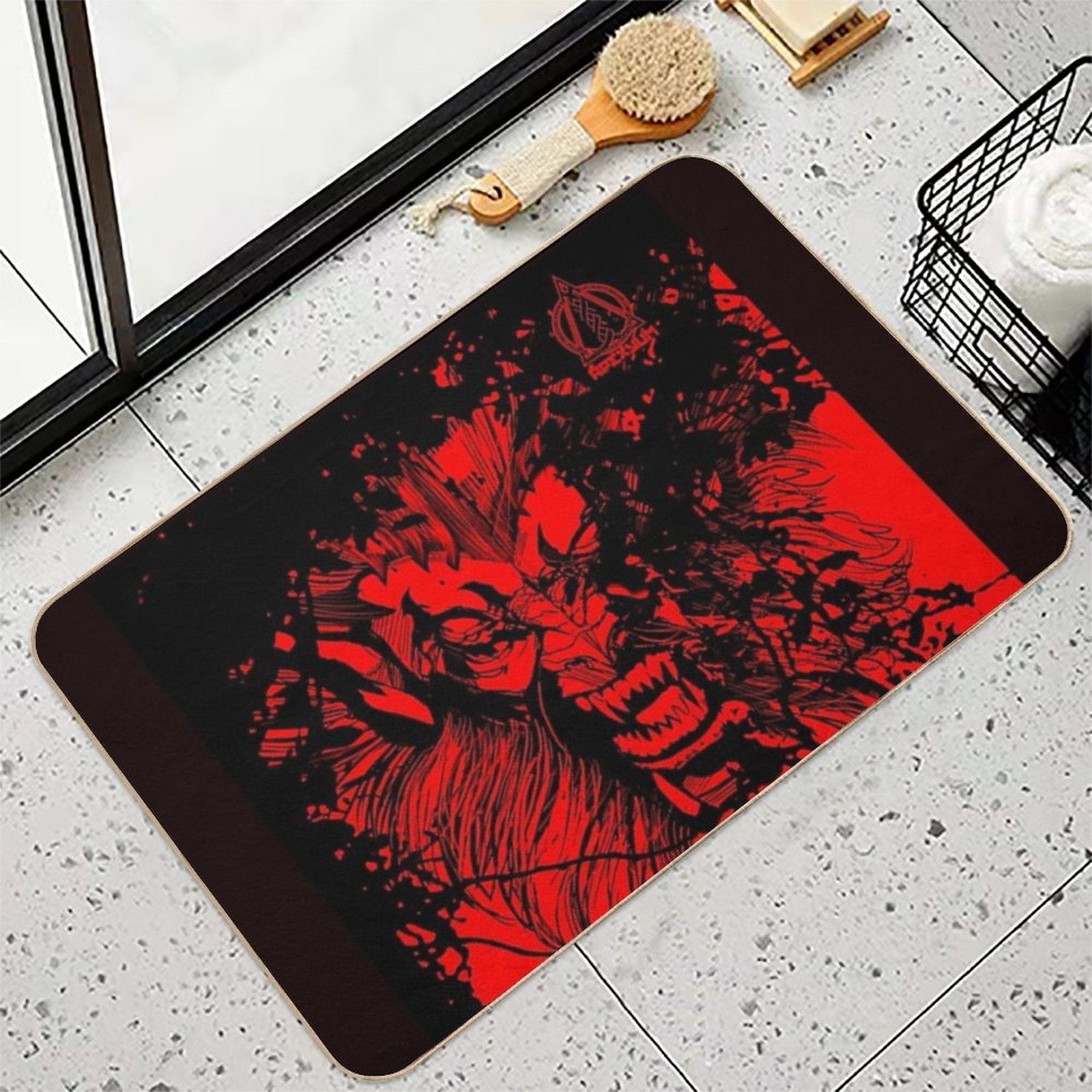 APEXYUM PINUP WILDRAGE HELLTIGER COMICS SPLASHART, COVERART  Anti-Trip Bath Mat