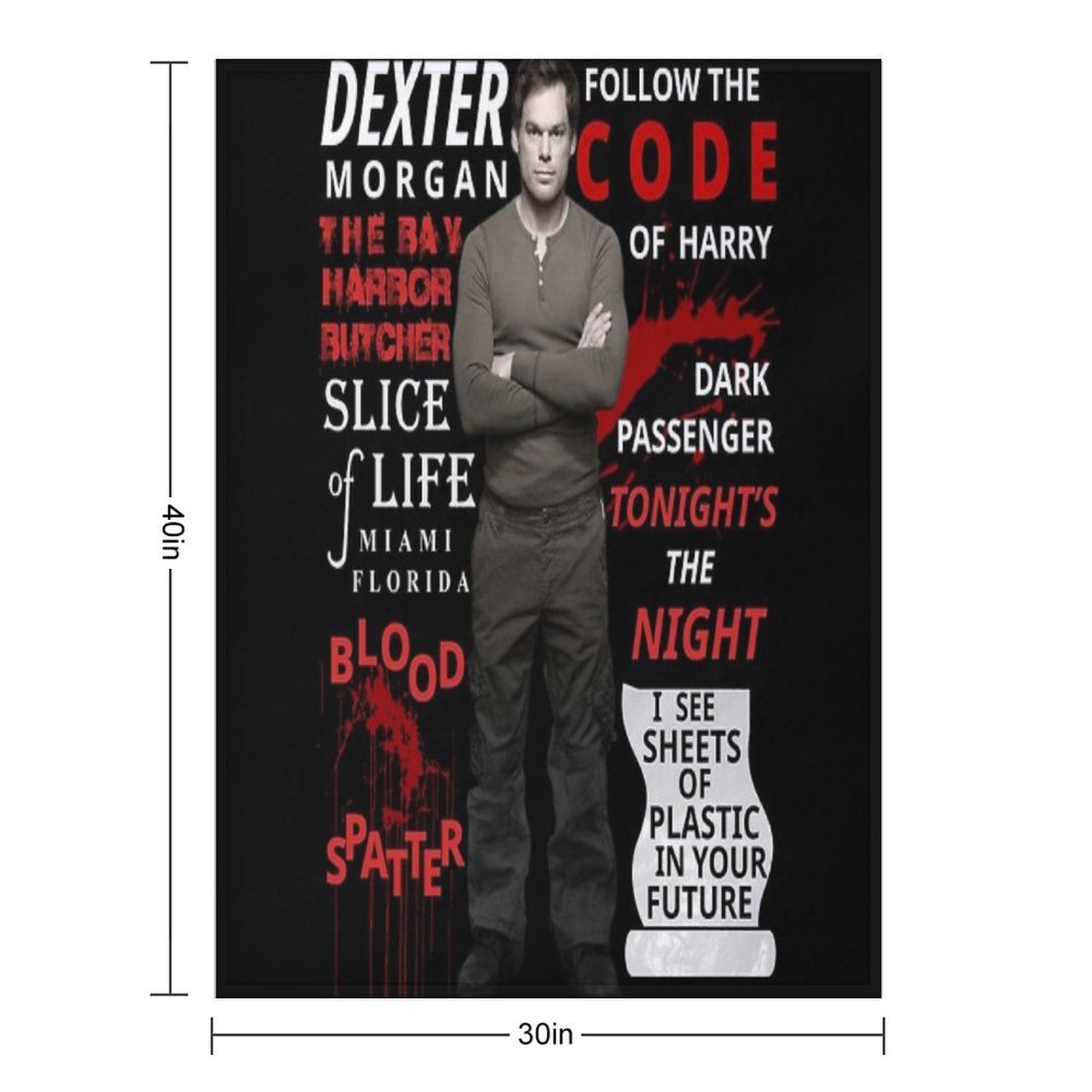 Dexter Plush Throw Blanket