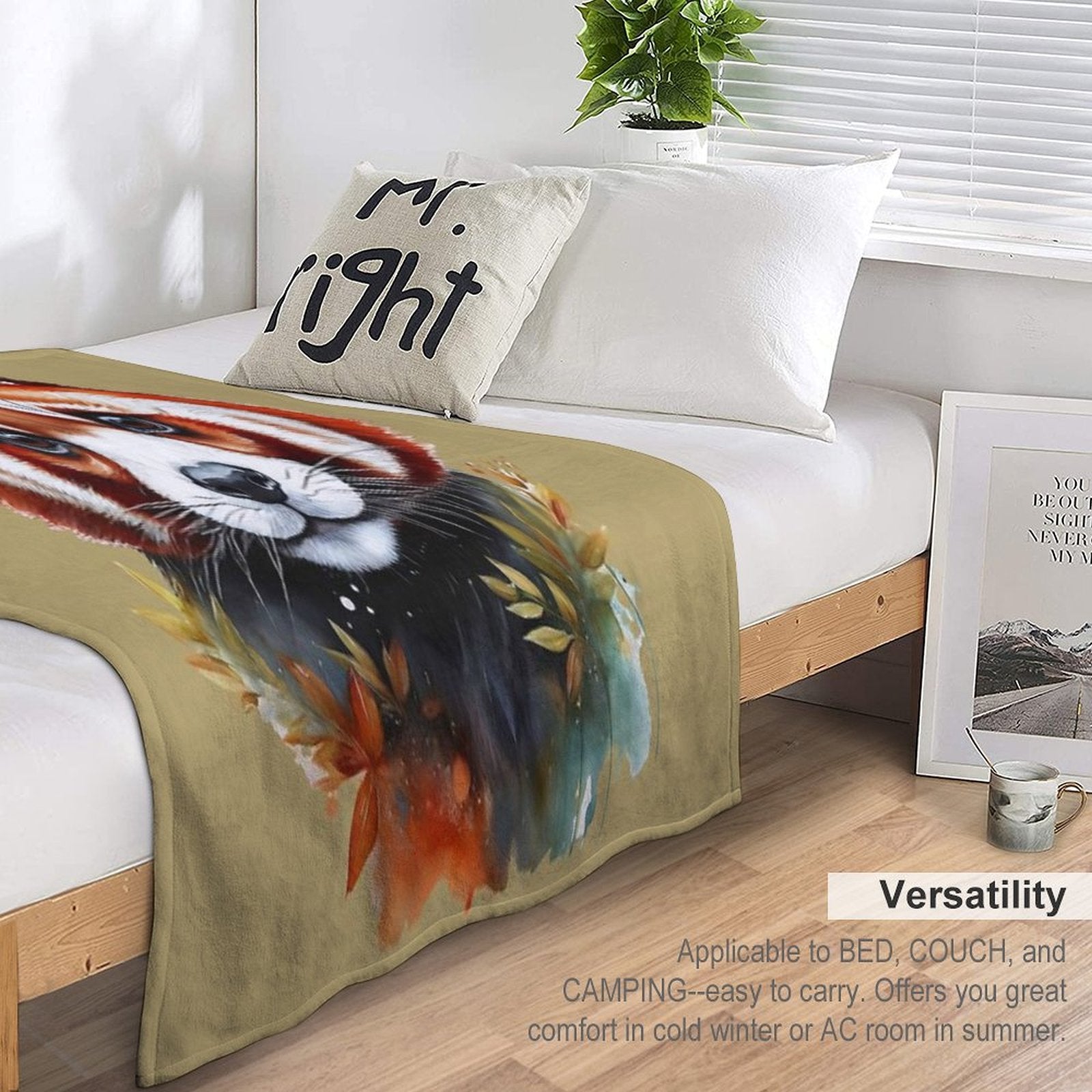 Red Panda - MY ZOO Collection Travel-friendly Throw Blanket