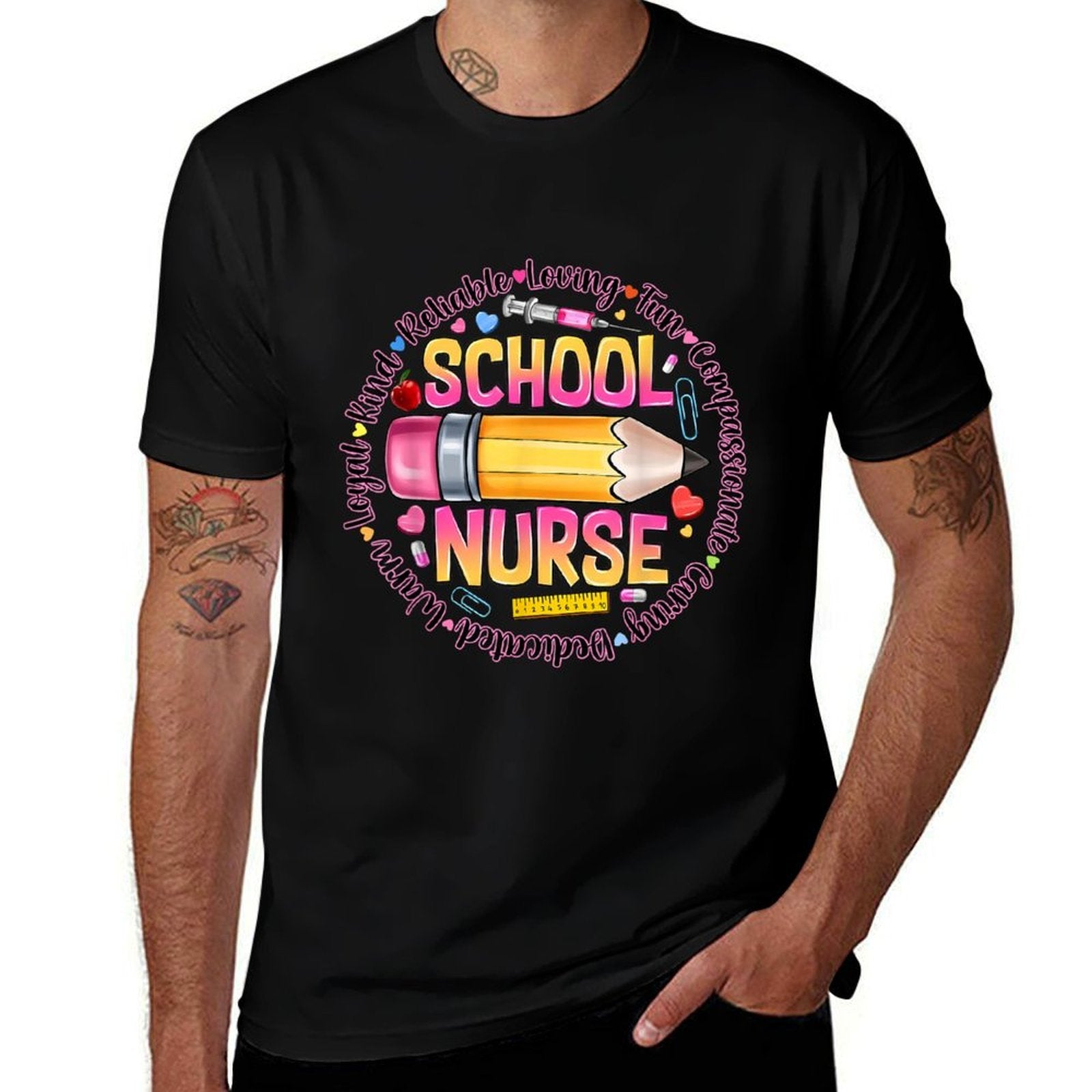 School Nurse Funny Back To School Happy First Day Of School  Breathable T-Shirt