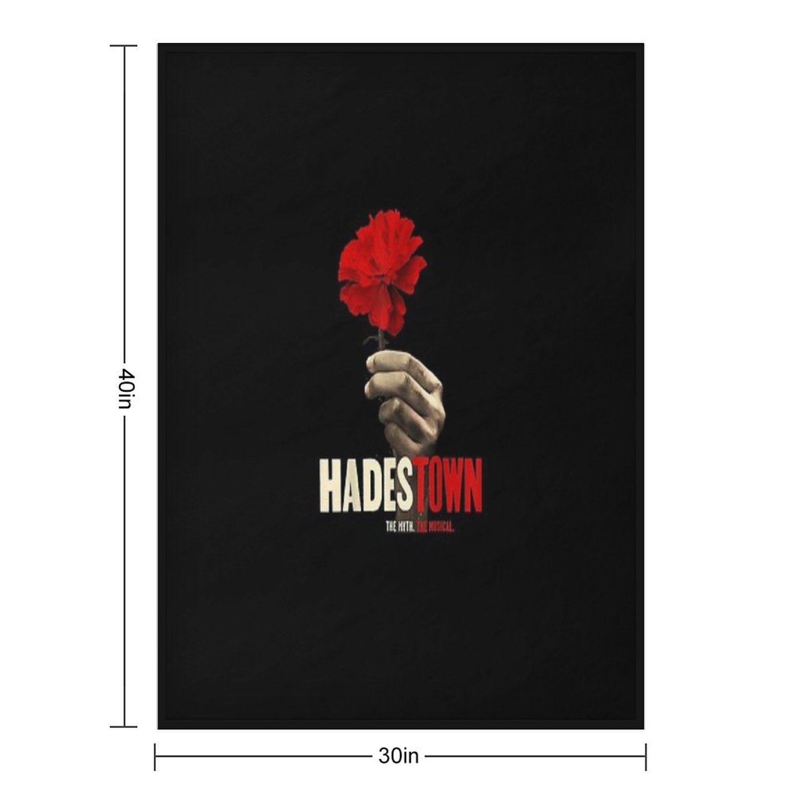 Hadestown - Hadestown Flower - Hadestown The Musical Classic T-Shirt Gift-ready Throw Blanket