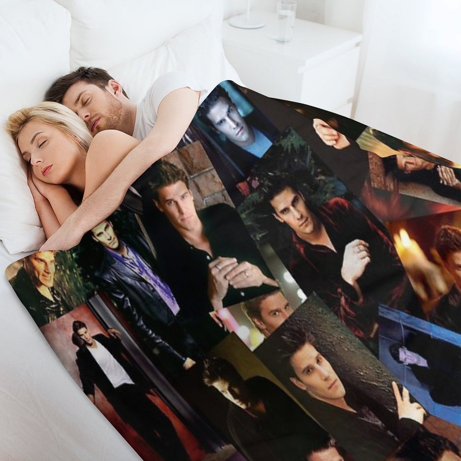 Angel Collage Shrink-resistant Throw Blanket