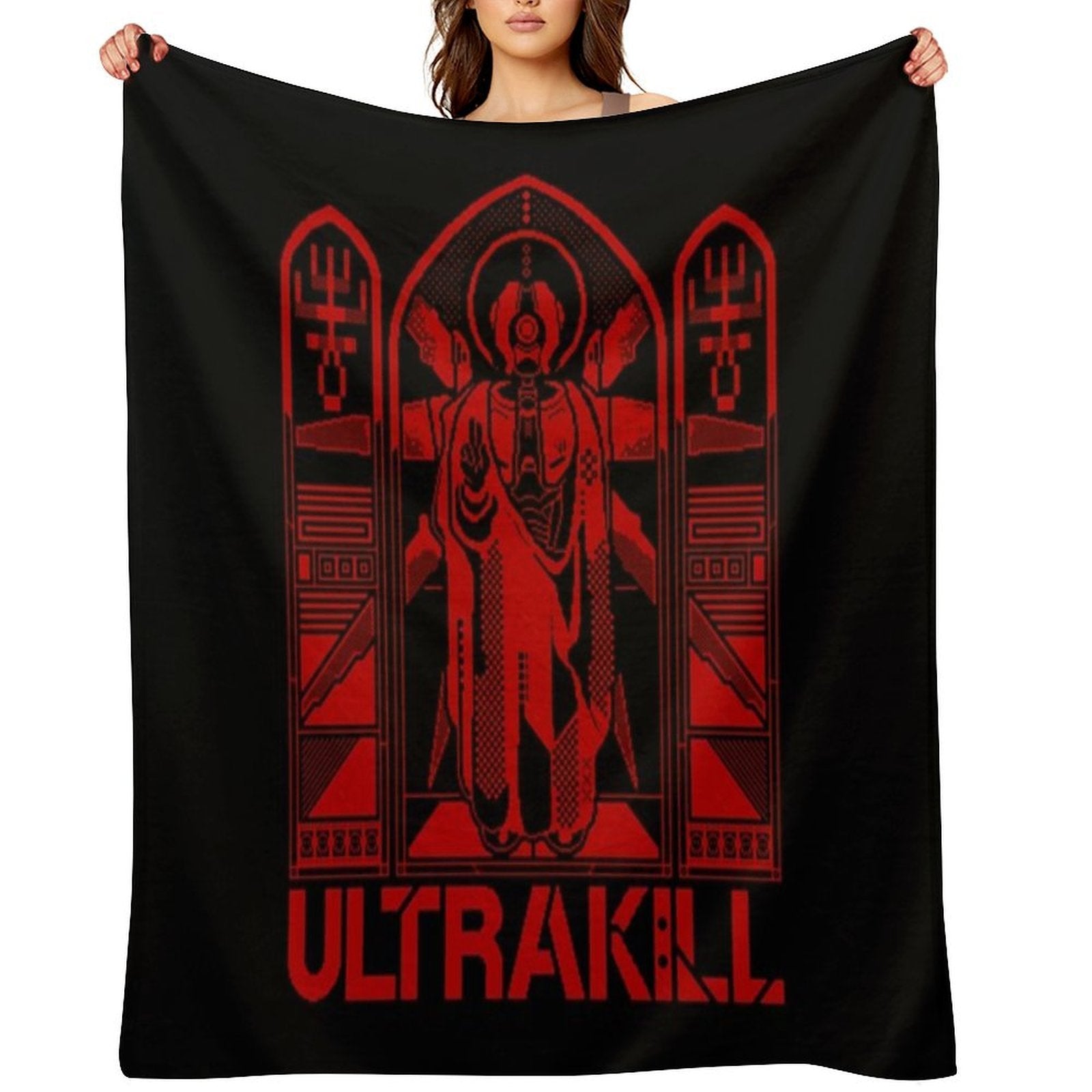 Ultrakill V2 Gabriel Ultrakill Plush Throw Blanket