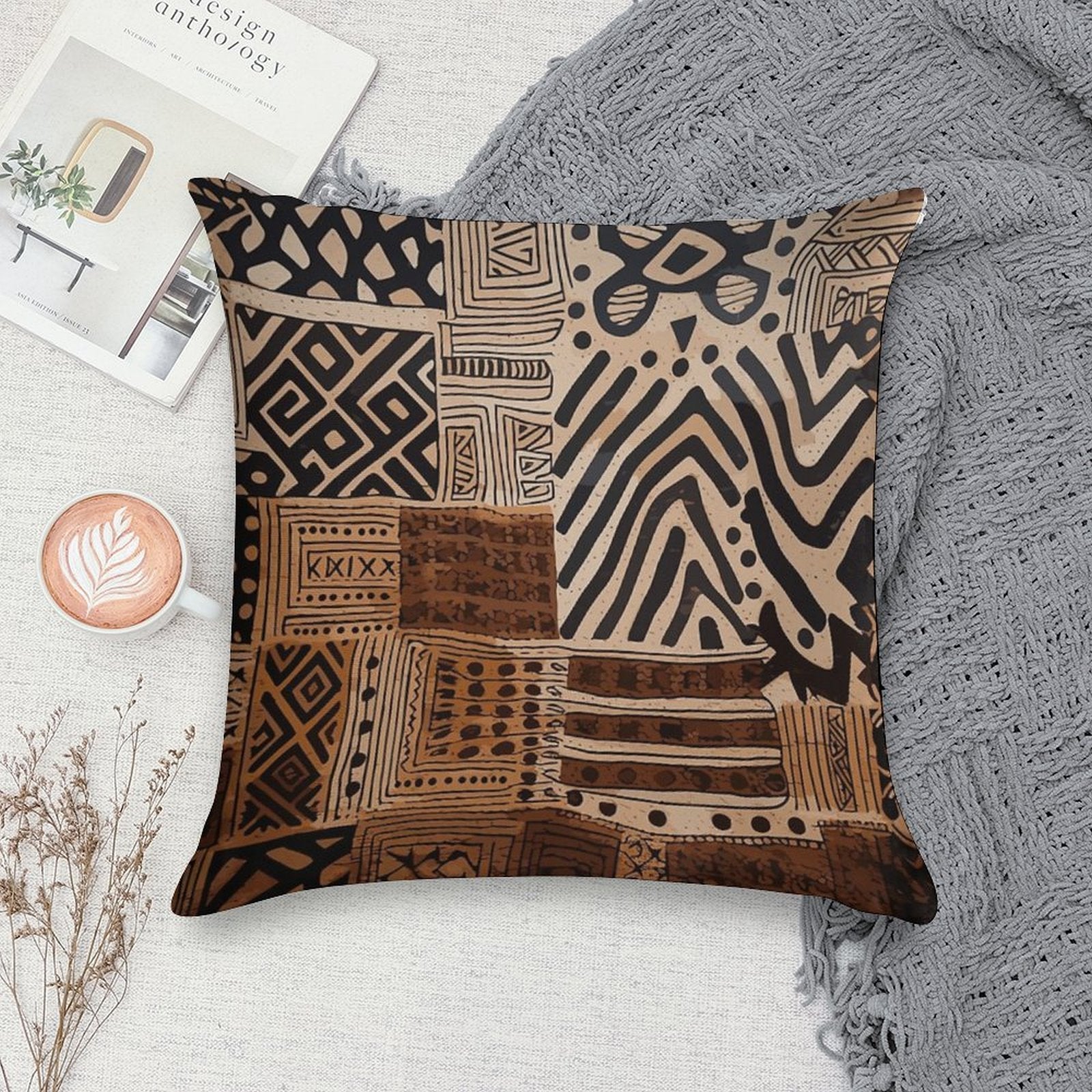 Zaharu Sanaa African Soft Gift Ready Throw Pillow