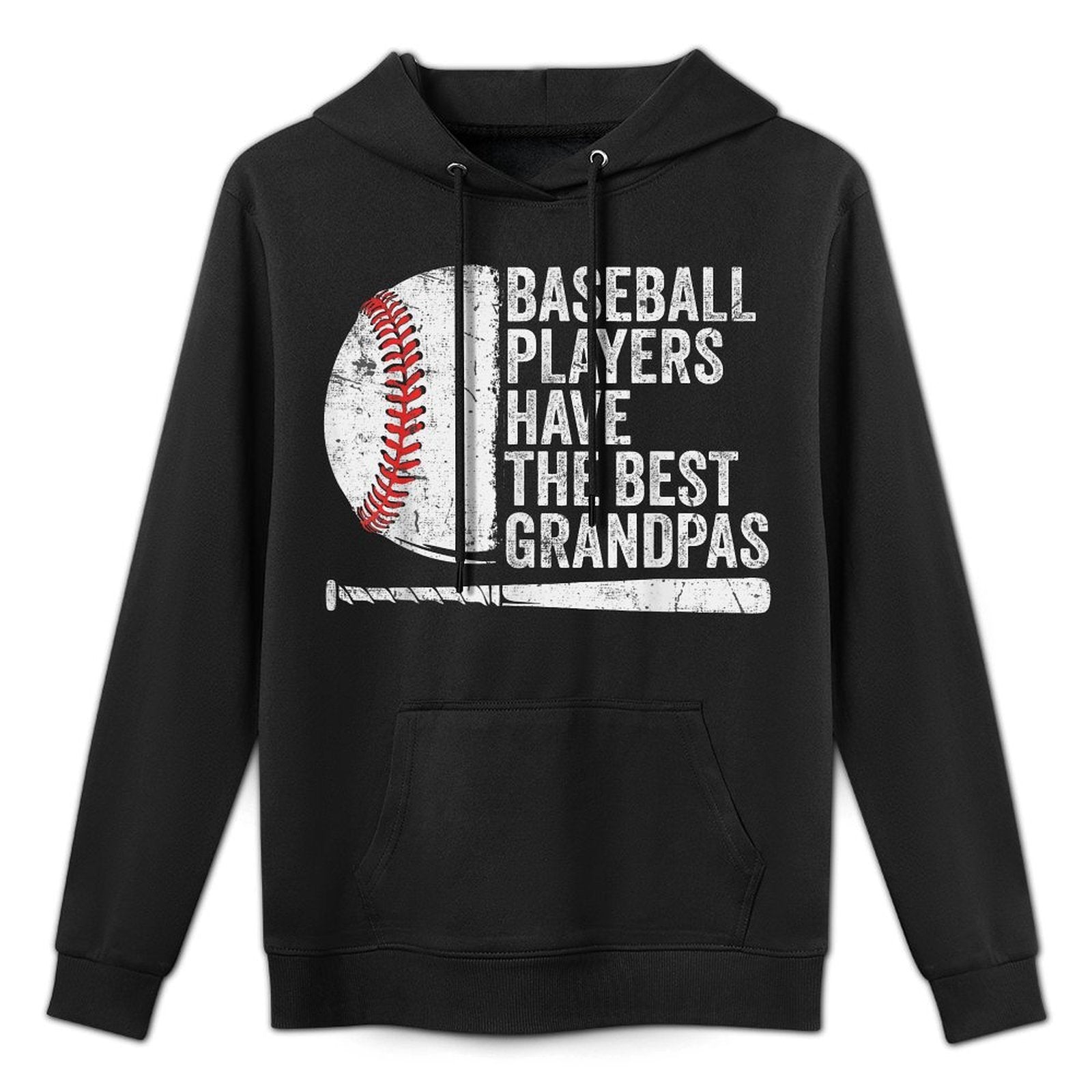 Baseball Player Grandpa And Grandson Baseball Grandpas Colorfast Hoodie