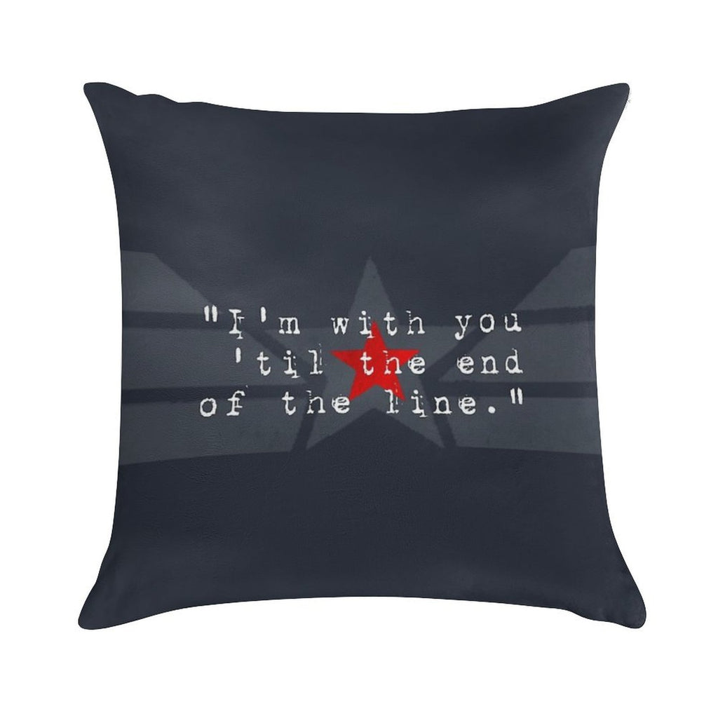 Cap & Bucky Soft Ultra-Soft Texture Throw Pillow