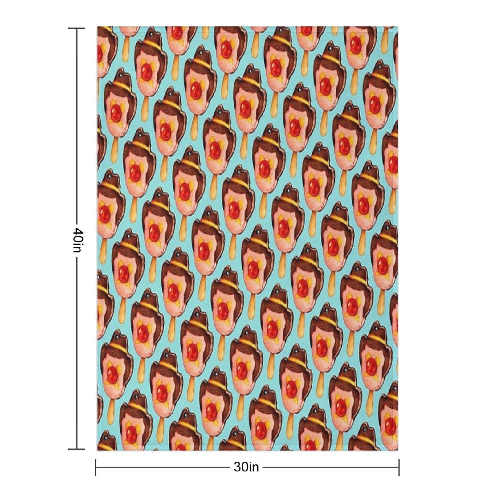 Bubble O' Bill Pattern Easy Care Throw Blanket