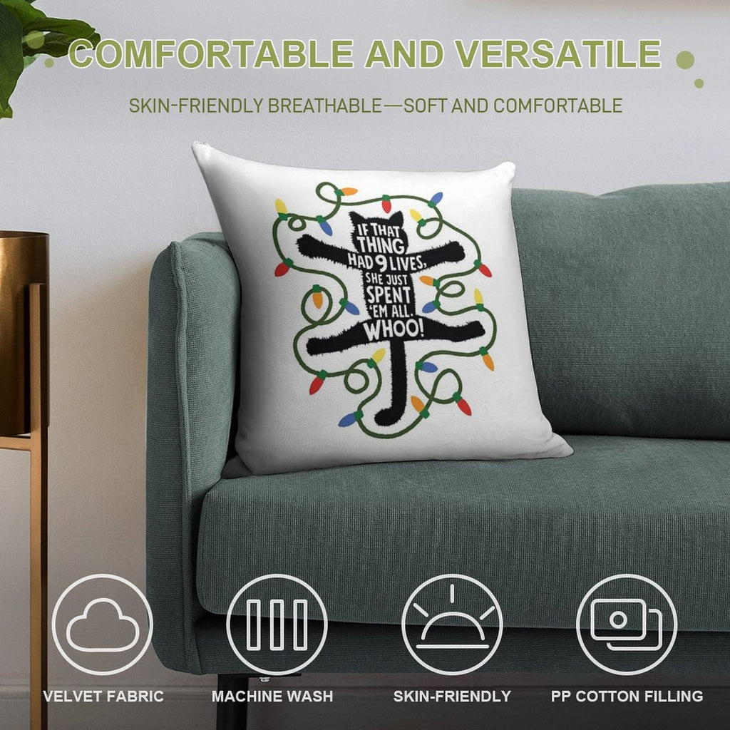 Fried Cat Soft Multiple Sizes Throw Pillow