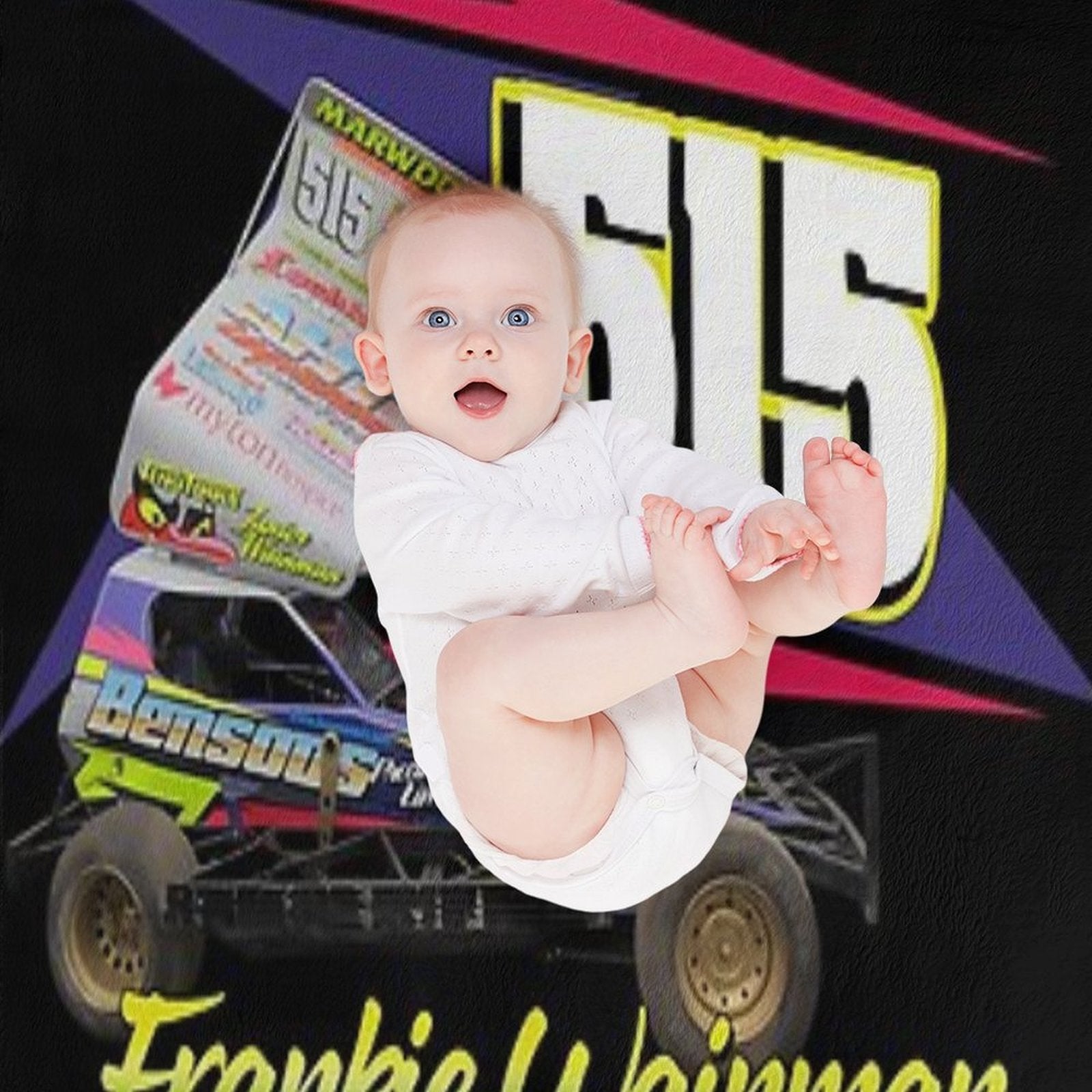 515 Frankie Wainman Brisca F1 2019 Wrinkle-free Throw Blanket