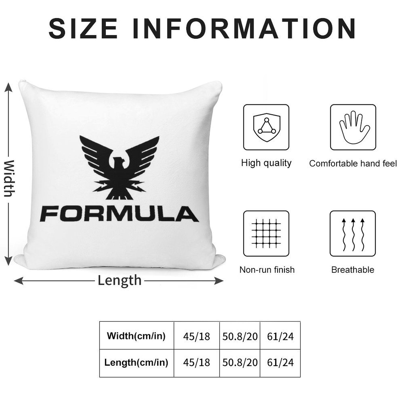 Formula Racing Boating Soft Washable Throw Pillow
