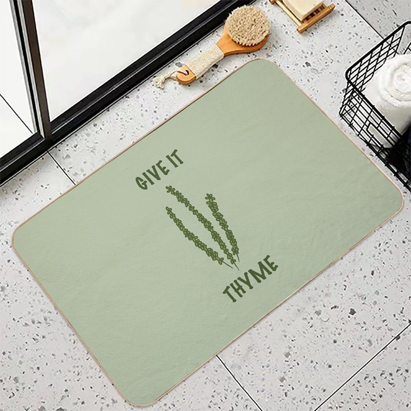 Give It Thyme  Anti-Trip Bath Mat